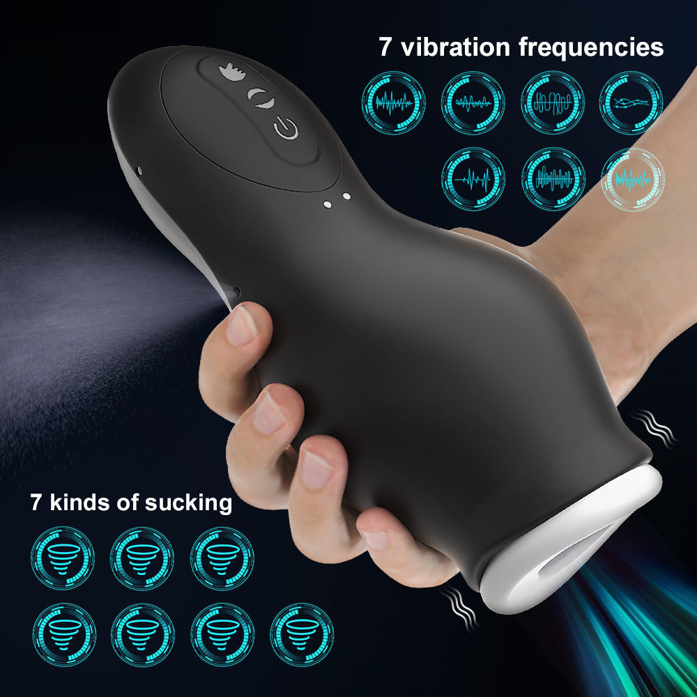 Automatic Male Masturbator with 7 Vibration & 7 Suction Modes