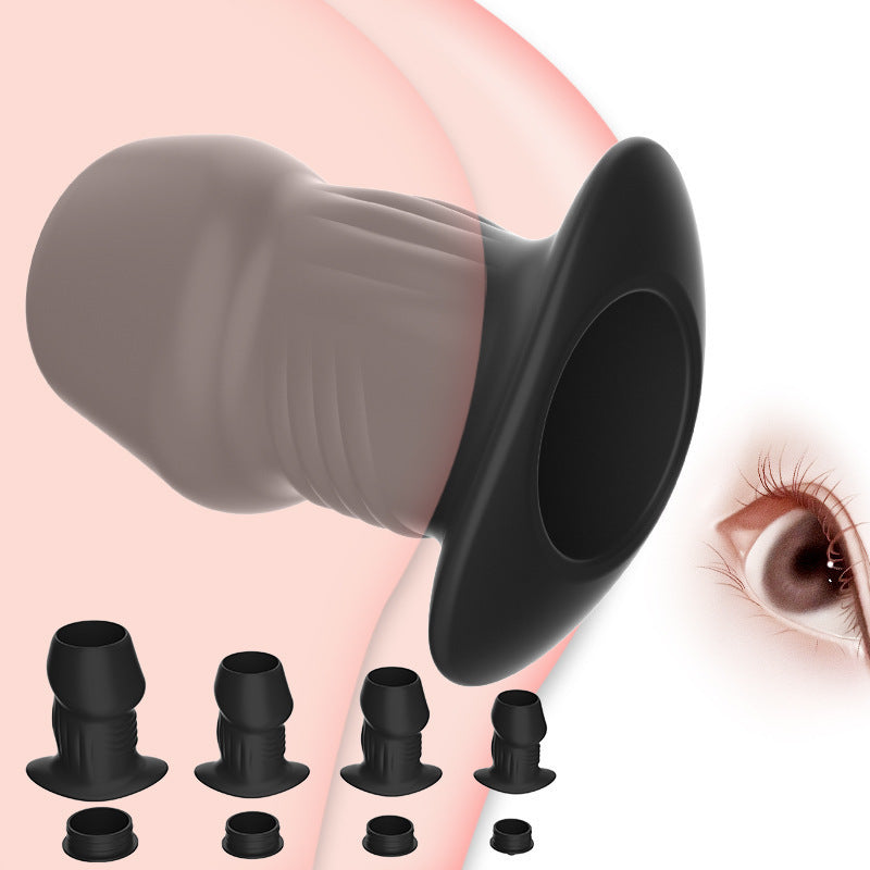 Hollow See-Through Anal Plug | Transparent Dilator · Leak-Proof Cap · Enema Ready