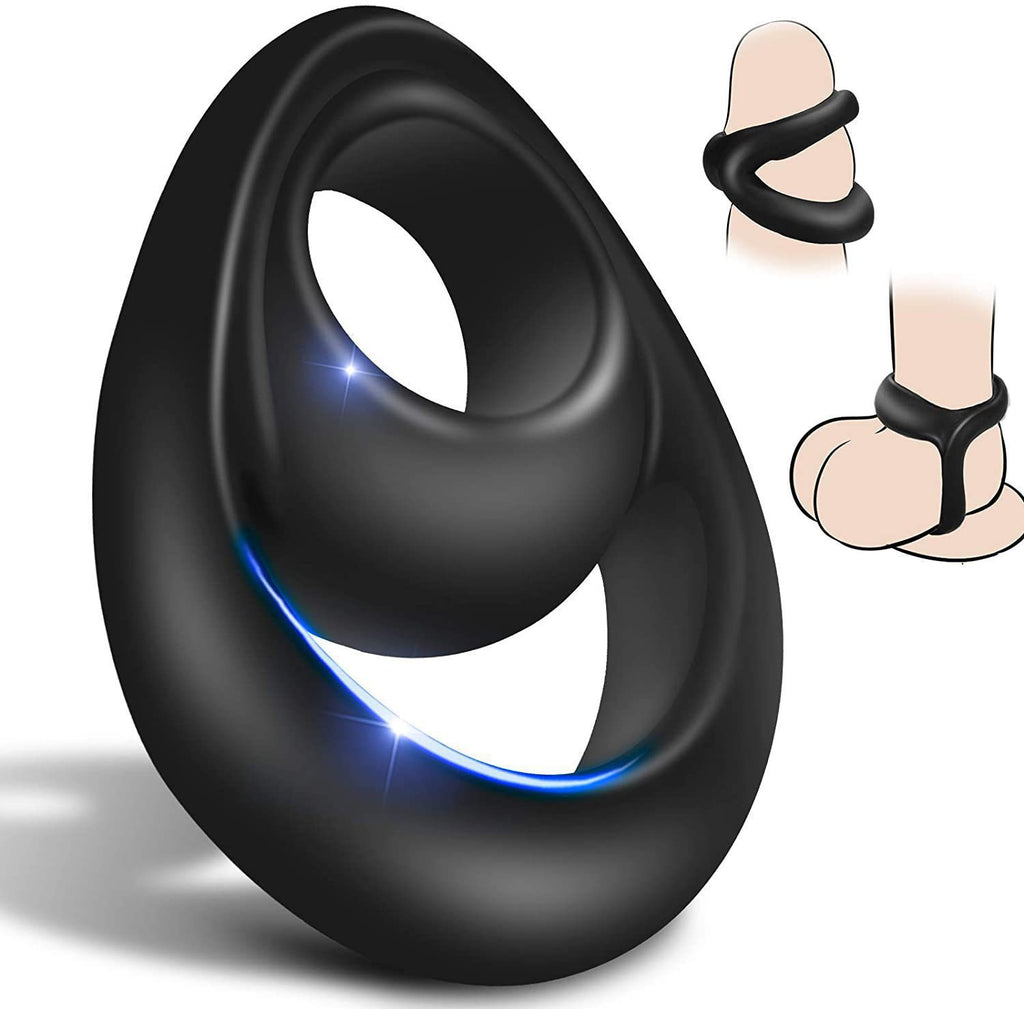 8-Shape Silicone Cock Ring – Soft, Stretchy &amp; Delay Control