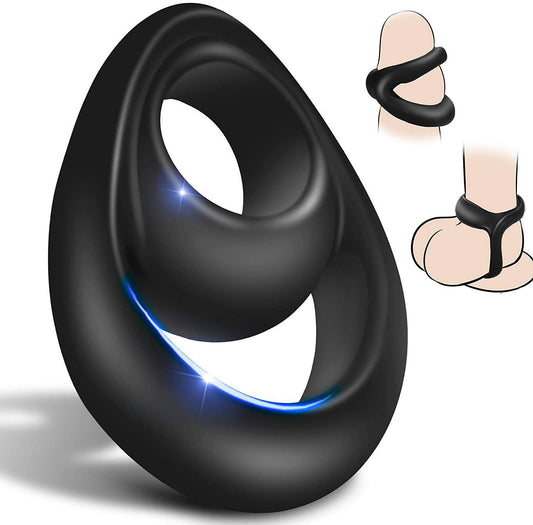 8-Shape Silicone Cock Ring – Soft, Stretchy &amp; Delay Control