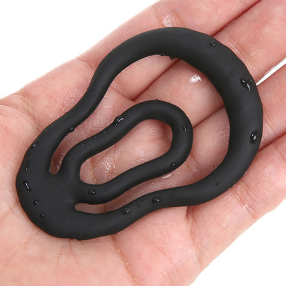 Double Locking Cock Ring – Silicone · Anti-Slip Design · Physical Delay