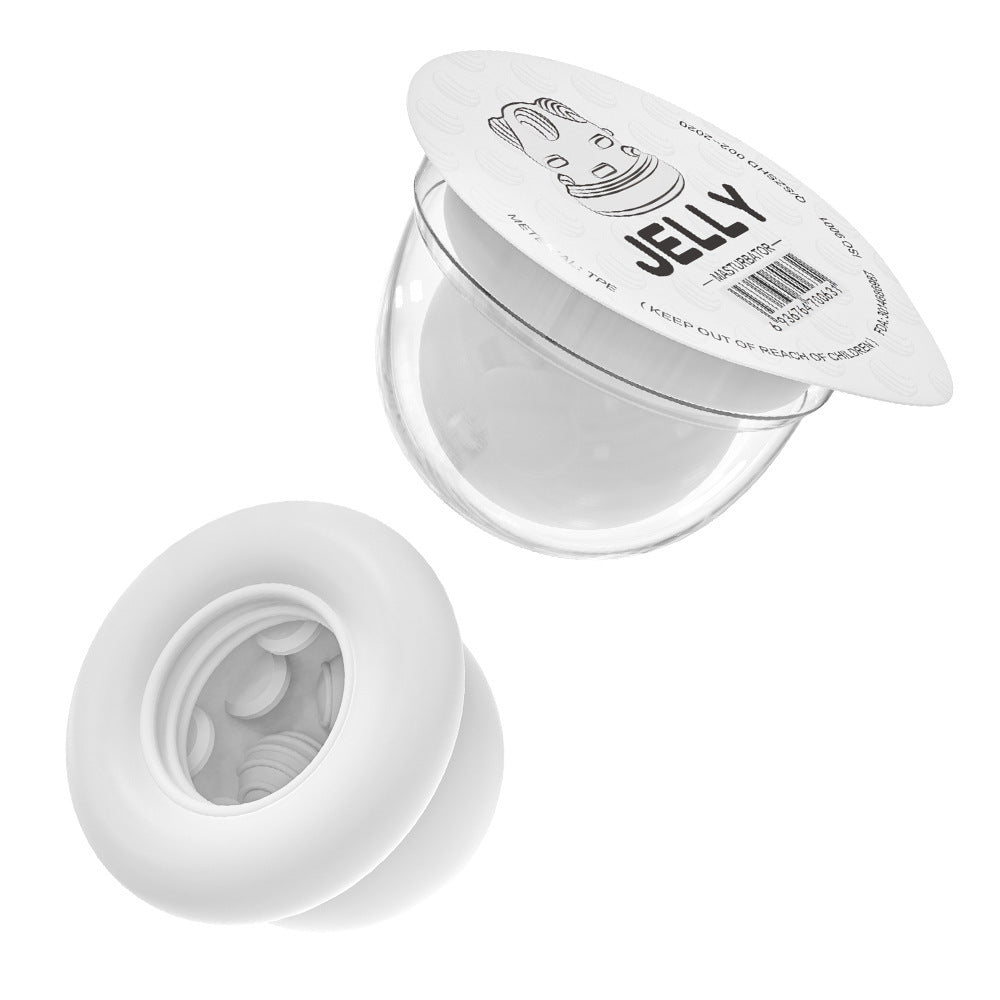Transparent TPE Masturbation Cup – Portable, Discreet, and Easy to Clean