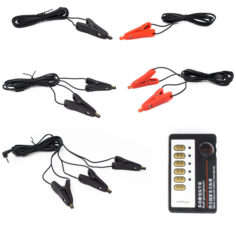 Metal Dual-Electrode Electric Nipple &amp; Clitoris Clamps – BDSM Forced Orgasm · Dual-Electrode Precision Stimulation · Unisex