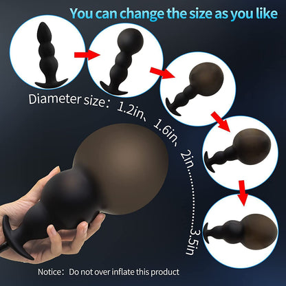 Medical Silicone Inflatable Anal Beads – 3/5 Bead · Adjustable Expansion · Safe &amp; Comfortable