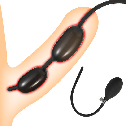 Inflatable Double-Ball Urethral Sounding Rod – Silicone · Inflatable Expansion · Extended Length