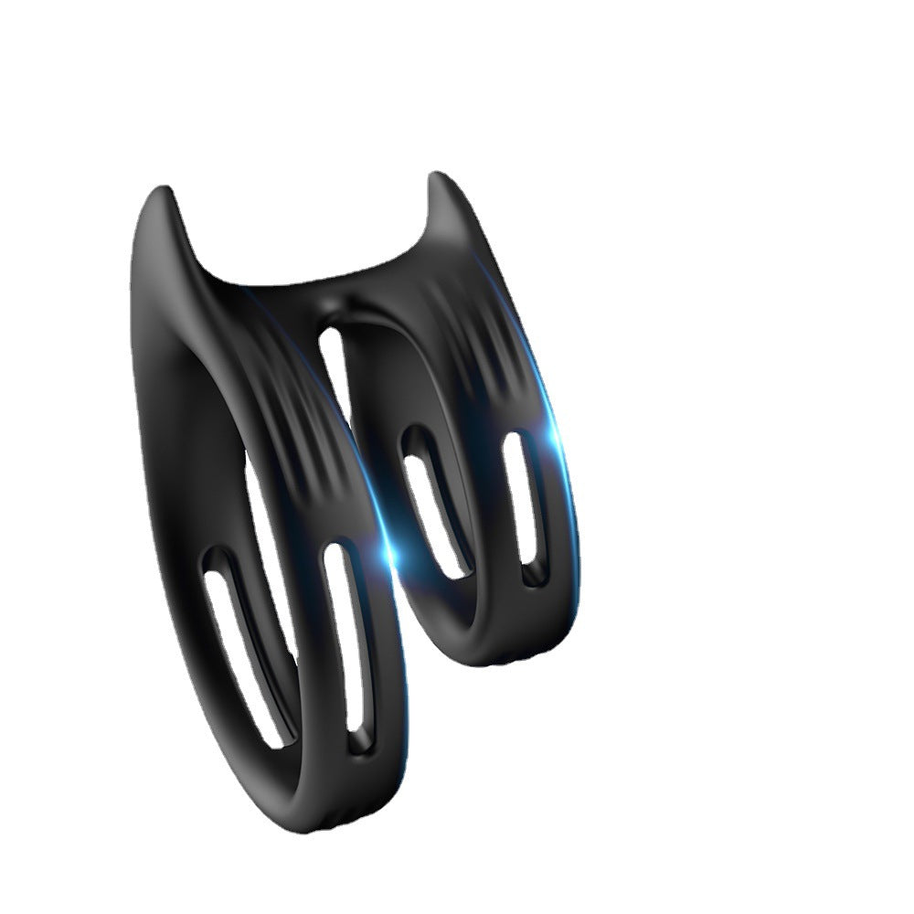 Triple Locking Cock Ring – 3-Ring Silicone Penis Ring for Delay &amp; Control