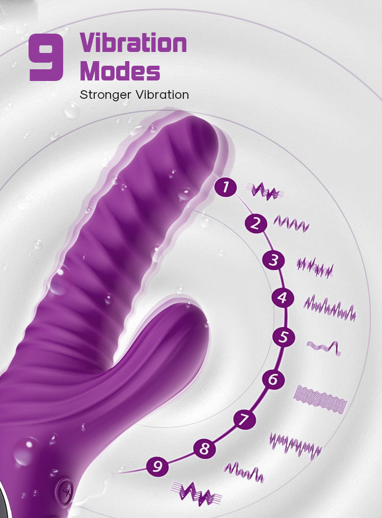 Rabbit Threaded Vibrator – Rotation · Thrusting · Tongue Licking 3-in-1