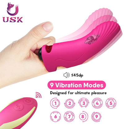 Wireless Remote Finger Vibrator – 9 Modes, Swinging Action