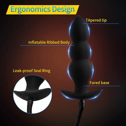 Medical Silicone Inflatable Anal Beads – 3/5 Bead · Adjustable Expansion · Safe &amp; Comfortable