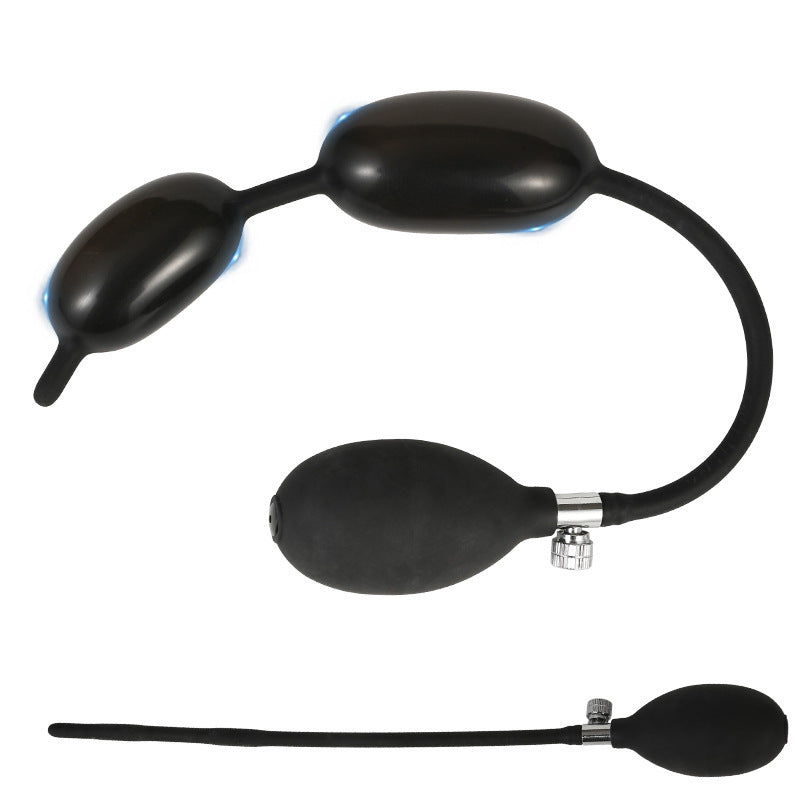 Inflatable Double-Ball Urethral Sounding Rod – Silicone · Inflatable Expansion · Extended Length