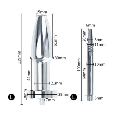 Multi-Function Flush Connector – Anal Douche · Urethral Stimulator · Dual-Use