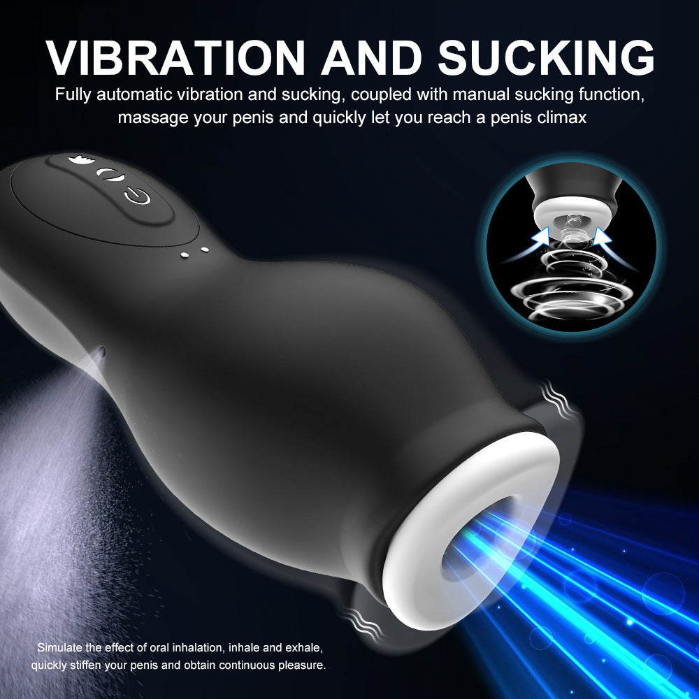 Automatic Male Masturbator with 7 Vibration &amp; 7 Suction Modes