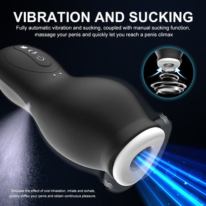 Automatic Male Masturbator with 7 Vibration &amp; 7 Suction Modes