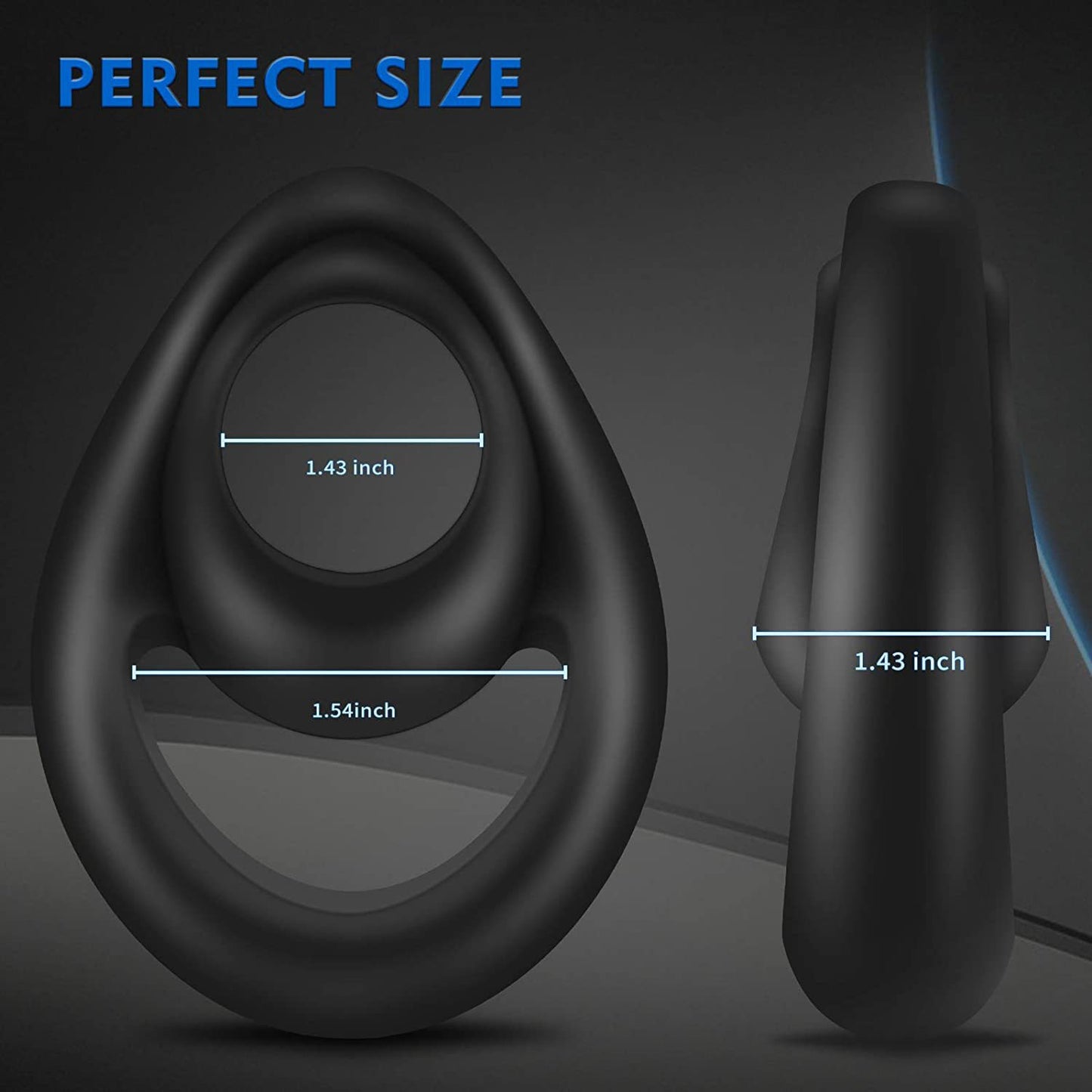 8-Shape Silicone Cock Ring – Soft, Stretchy &amp; Delay Control