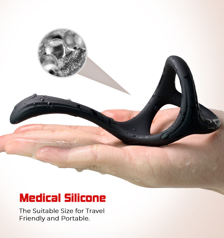 Medical Silicone 3-Ring Cock Ring – Triple-Ring Design · Physical Delay · For Couples