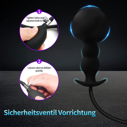 Medical Silicone Inflatable Anal Beads – 3/5 Bead · Adjustable Expansion · Safe &amp; Comfortable