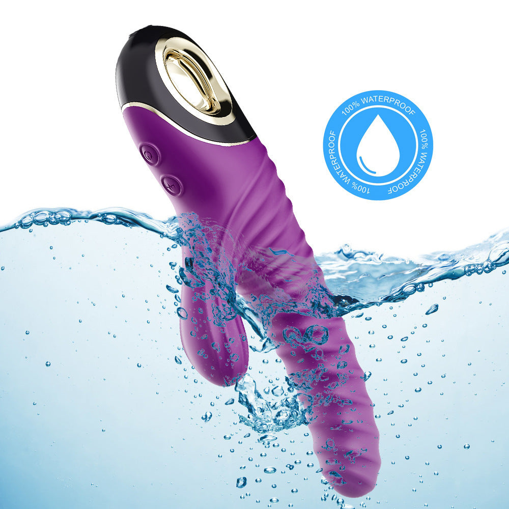 Rabbit Threaded Vibrator – Rotation · Thrusting · Tongue Licking 3-in-1