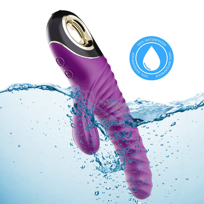 Rabbit Threaded Vibrator – Rotation · Thrusting · Tongue Licking 3-in-1