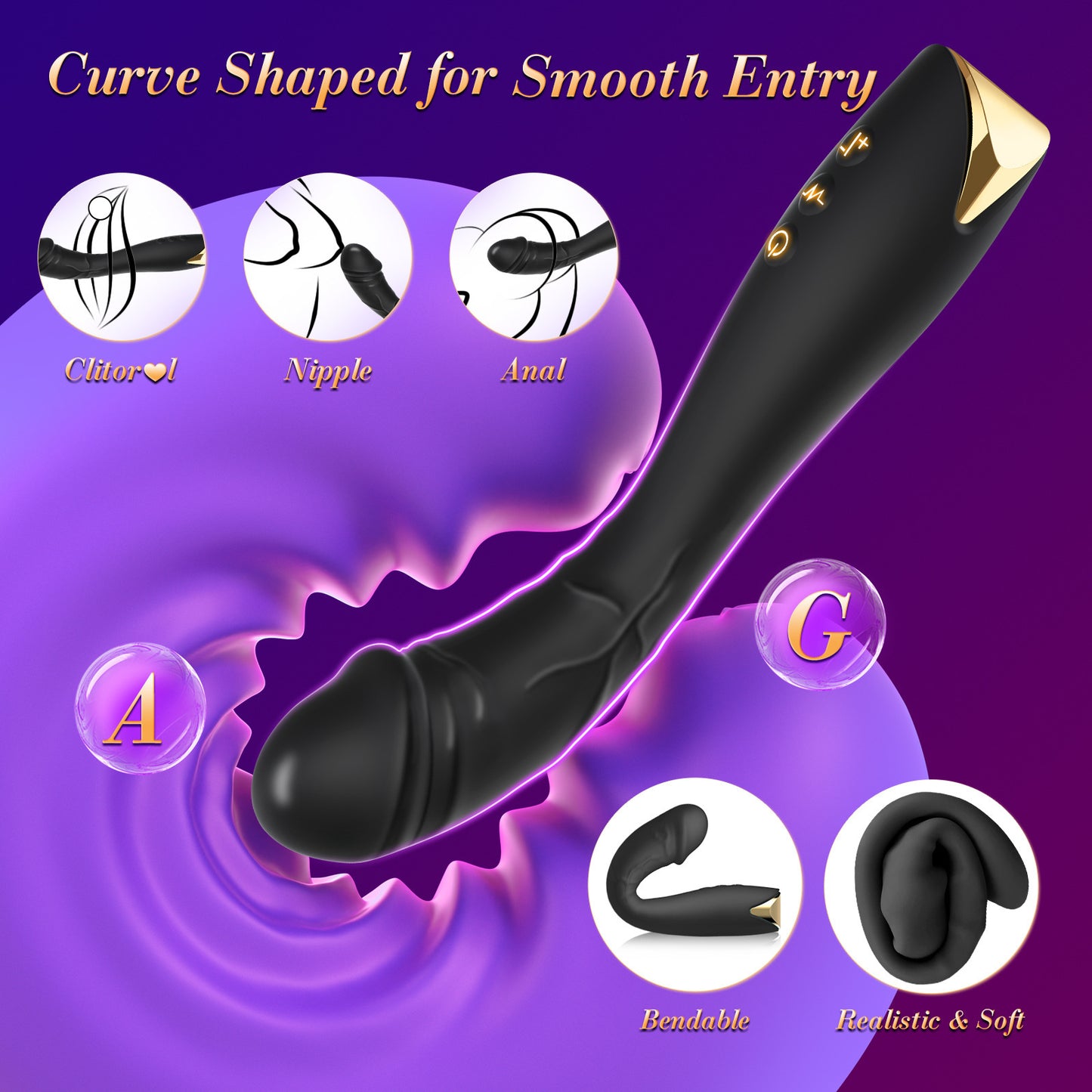 G-spot vibration rod APP-style self-pleasuring device with strong vibration for AV female sexual stimulation adult product
