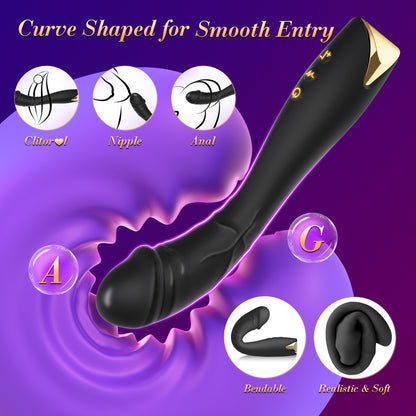 G-spot vibration rod APP-style self-pleasuring device with strong vibration for AV female sexual stimulation adult product