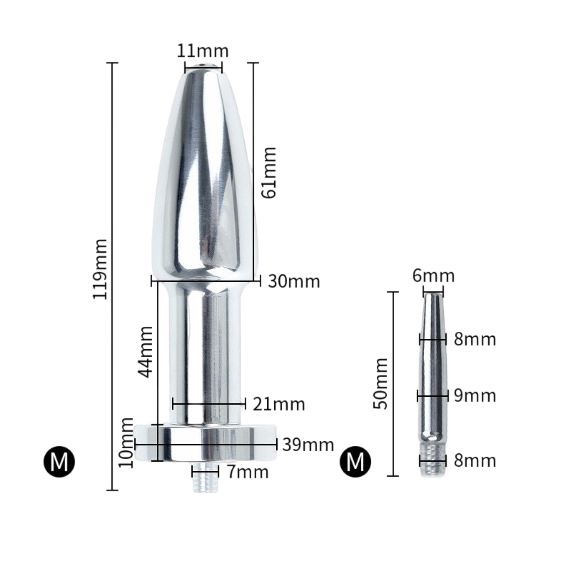 Multi-Function Flush Connector – Anal Douche · Urethral Stimulator · Dual-Use