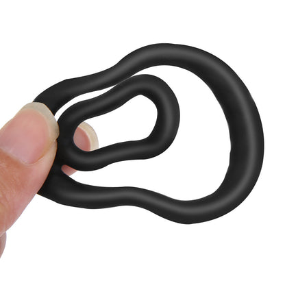Double Locking Cock Ring – Silicone · Anti-Slip Design · Physical Delay