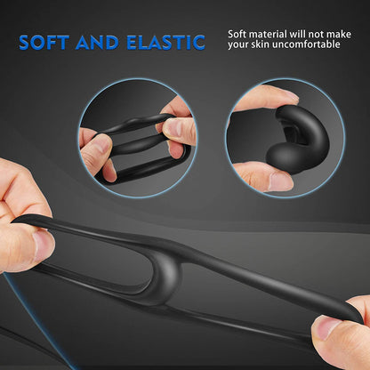 8-Shape Silicone Cock Ring – Soft, Stretchy &amp; Delay Control
