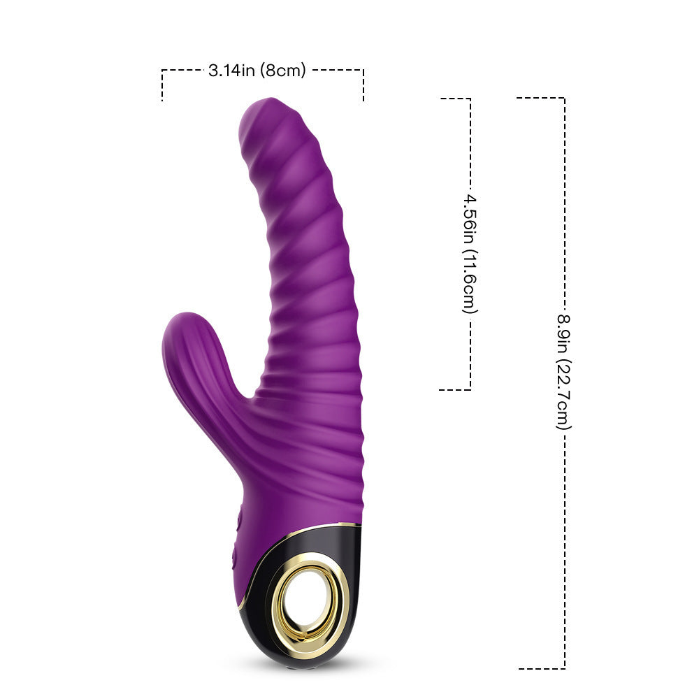 Rabbit Threaded Vibrator – Rotation · Thrusting · Tongue Licking 3-in-1