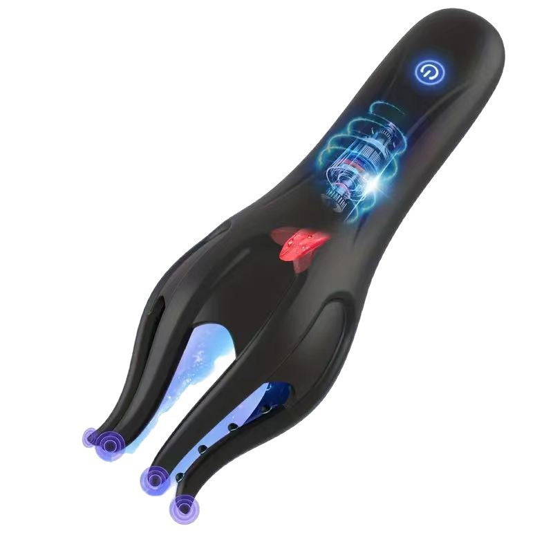 3-in-1 Tongue Licking Vibrating Masturbator – Licker · Vibrator · Trainer