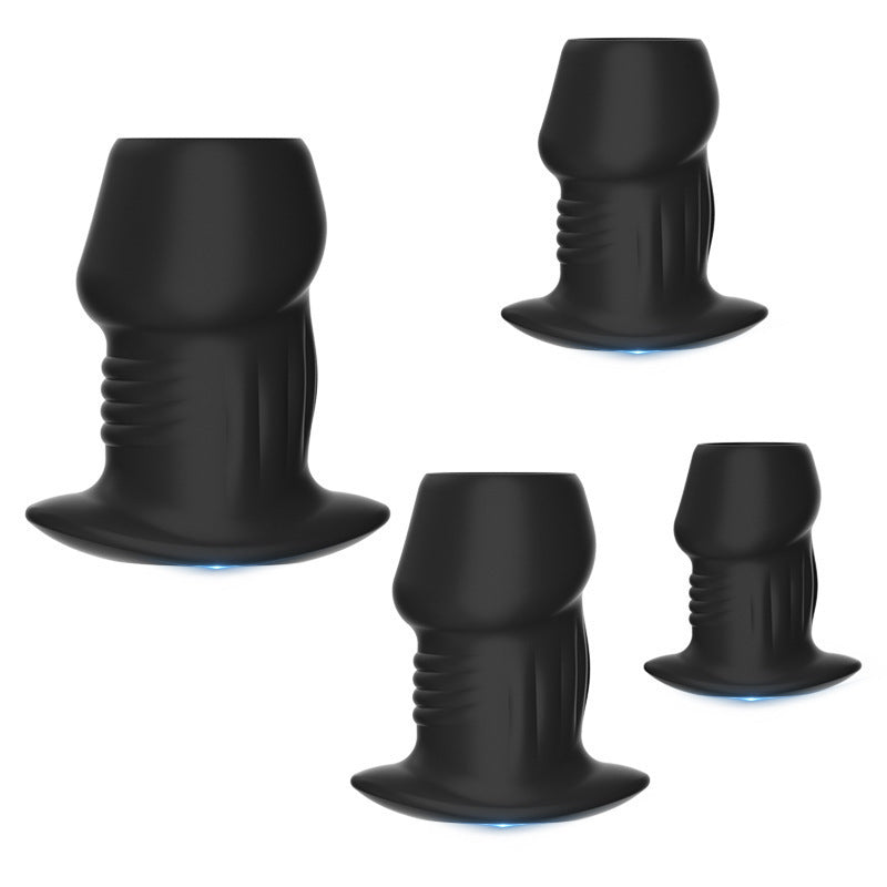 Hollow See-Through Anal Plug | Transparent Dilator · Leak-Proof Cap · Enema Ready