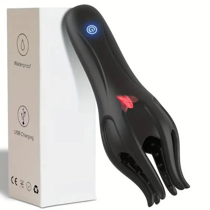 3-in-1 Tongue Licking Vibrating Masturbator – Licker · Vibrator · Trainer