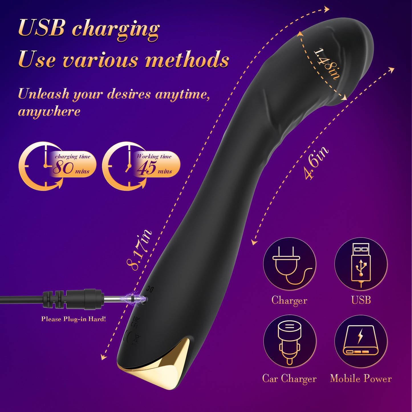 G-spot vibration rod APP-style self-pleasuring device with strong vibration for AV female sexual stimulation adult product