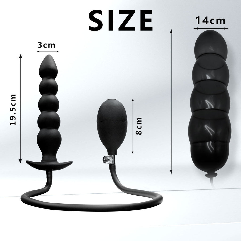 Medical Silicone Inflatable Anal Beads – 3/5 Bead · Adjustable Expansion · Safe &amp; Comfortable