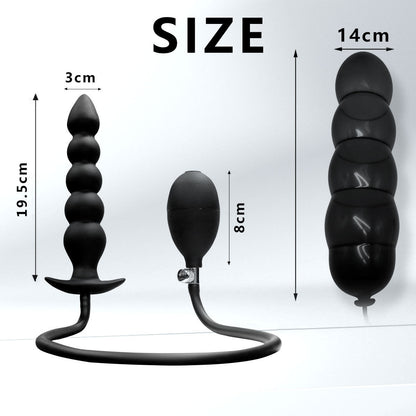 Medical Silicone Inflatable Anal Beads – 3/5 Bead · Adjustable Expansion · Safe &amp; Comfortable