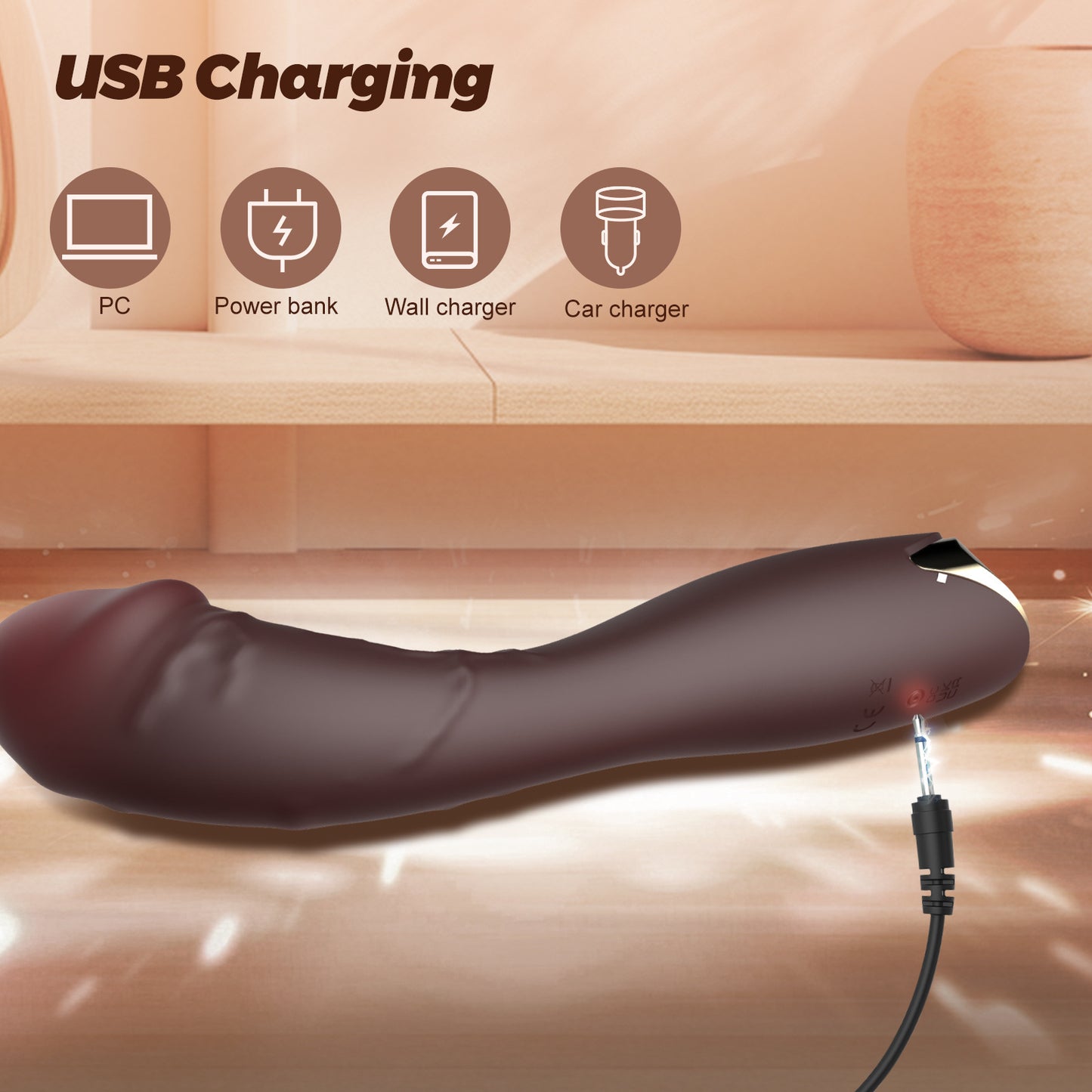 G-spot vibration rod APP-style self-pleasuring device with strong vibration for AV female sexual stimulation adult product