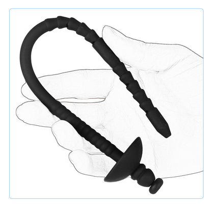 3 piece set 9-Hole Silicone Urethral Sound – 255mm Extended Length for Deep Stimulation