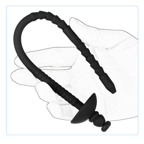 3 piece set 9-Hole Silicone Urethral Sound – 255mm Extended Length for Deep Stimulation