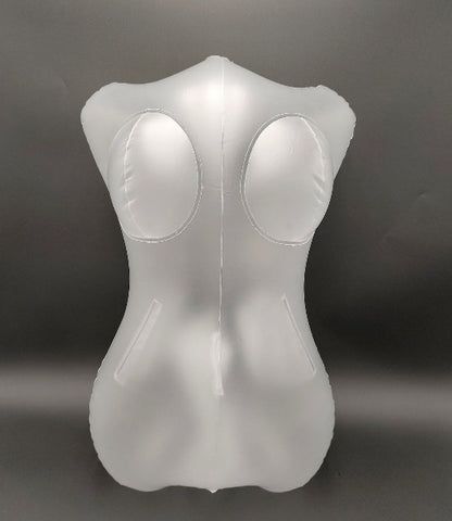 Transparent Inflatable Doll – Male Masturbation Aid with Mount Base