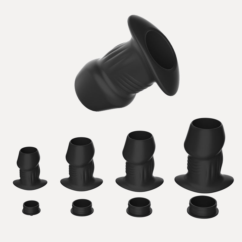 Hollow See-Through Anal Plug | Transparent Dilator · Leak-Proof Cap · Enema Ready