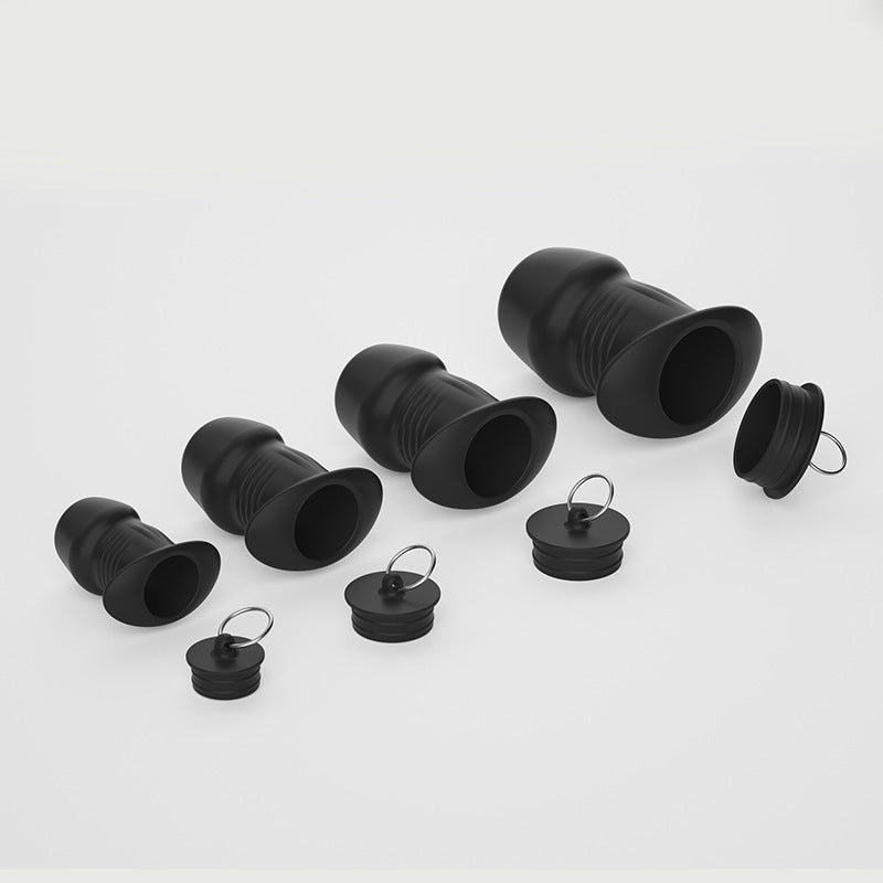 Hollow See-Through Anal Plug | Transparent Dilator · Leak-Proof Cap · Enema Ready