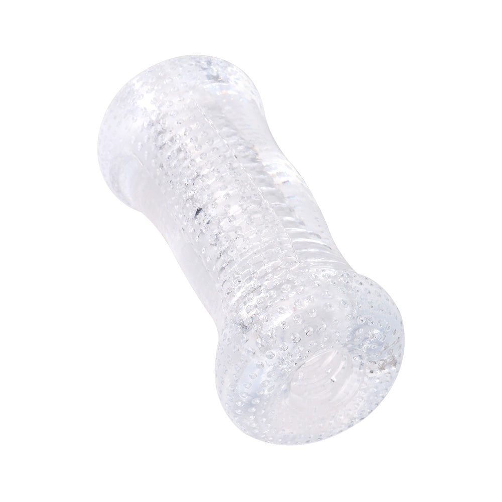 Transparent Double-Ended Male Masturbator – Soft TPE, Solo or Couples Play
