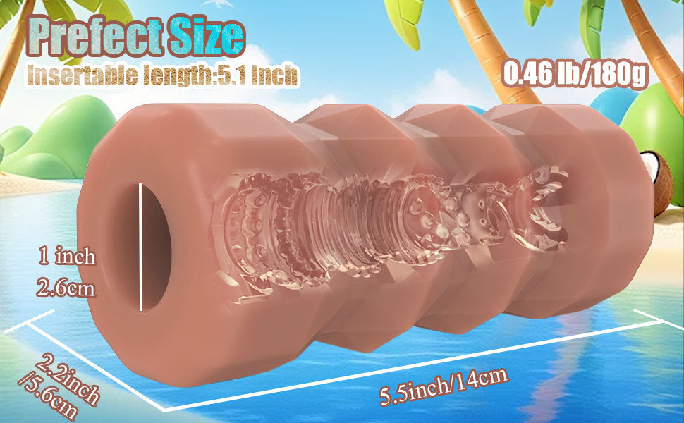 Transparent Handheld Masturbator – Penis Exerciser &amp; Stamina Trainer