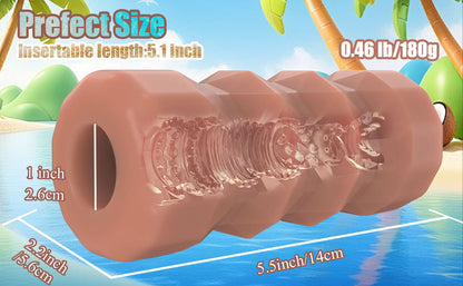 Transparent Handheld Masturbator – Penis Exerciser &amp; Stamina Trainer