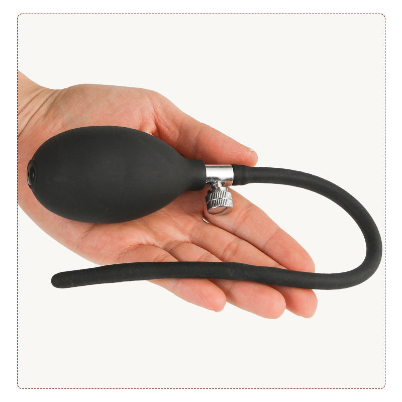 Inflatable Double-Ball Urethral Sounding Rod – Silicone · Inflatable Expansion · Extended Length