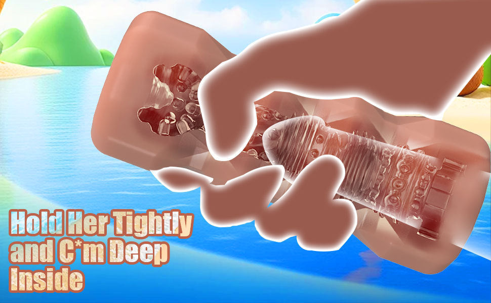 Transparent Handheld Masturbator – Penis Exerciser &amp; Stamina Trainer