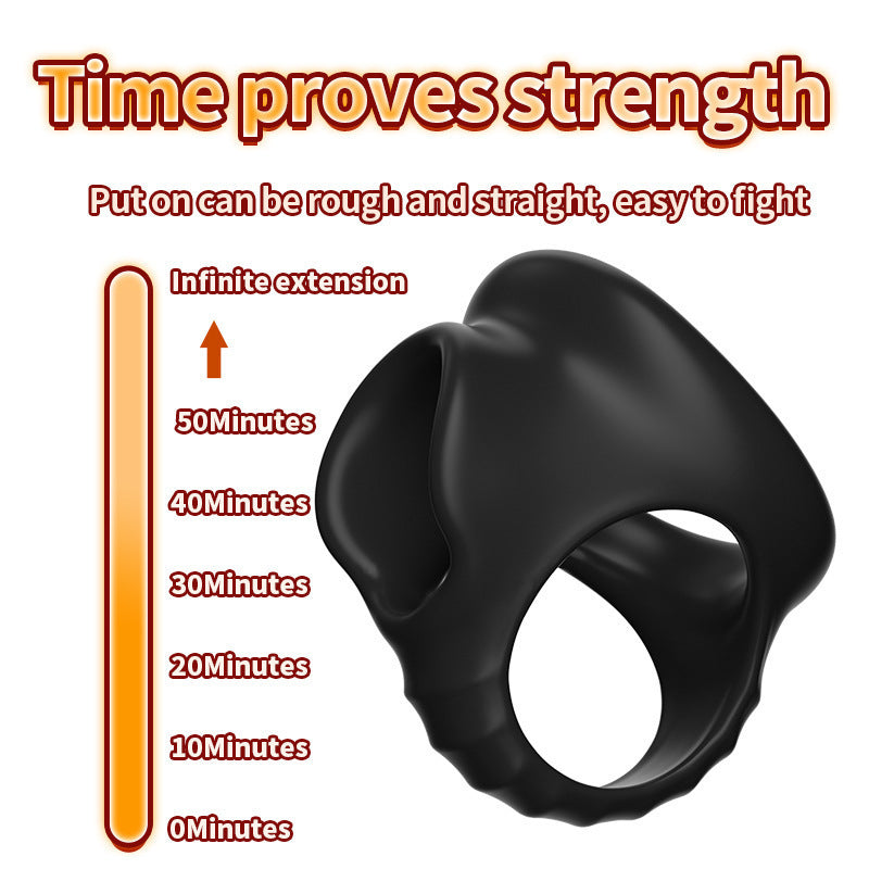 4-Hole Physical Locking Ring – Delay &amp; Last Longer · Skin-Friendly Silicone · Triple Lock Mechanism