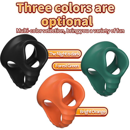 4-Hole Physical Locking Ring – Delay &amp; Last Longer · Skin-Friendly Silicone · Triple Lock Mechanism