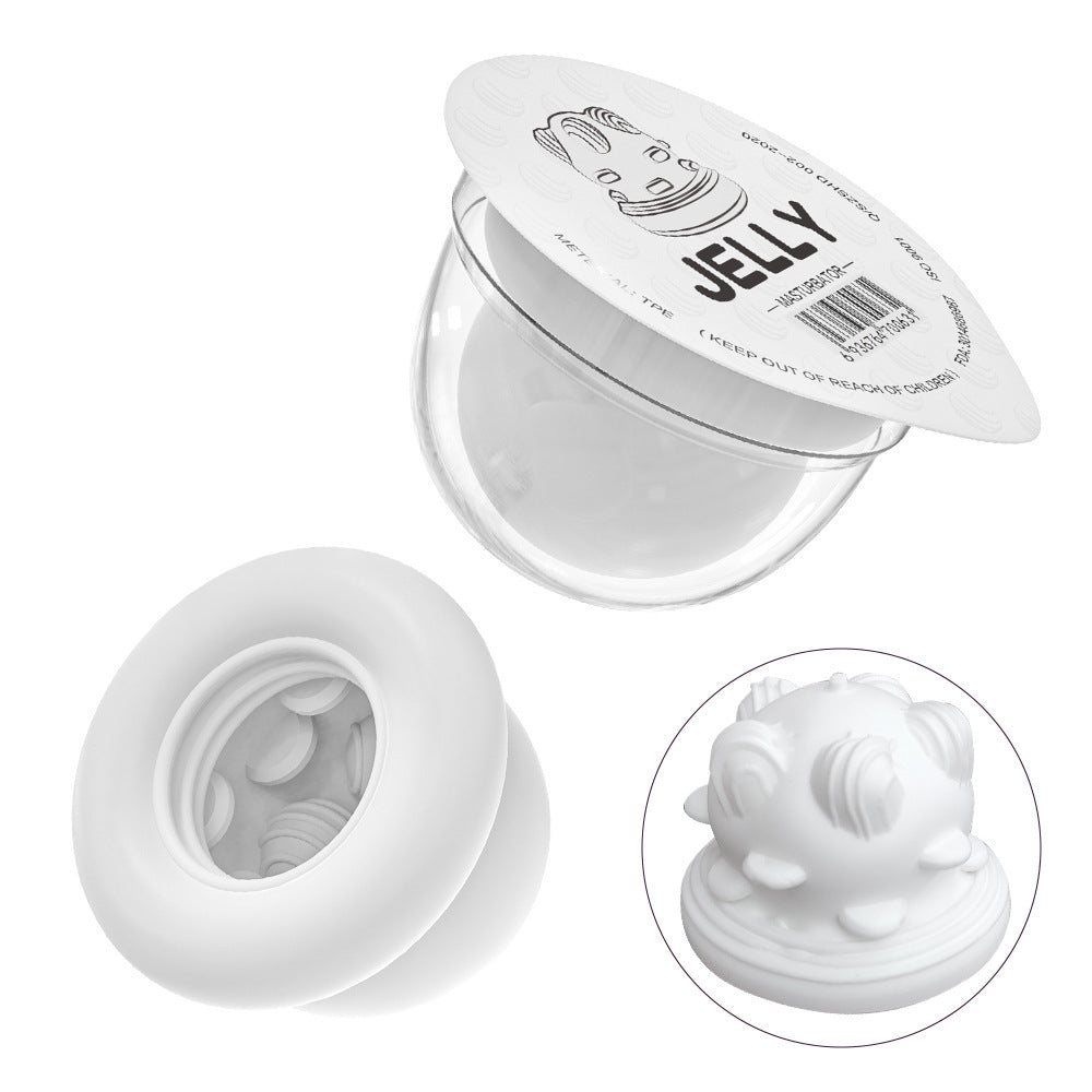 Transparent TPE Masturbation Cup – Portable, Discreet, and Easy to Clean