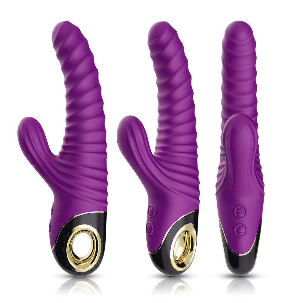 Rabbit Threaded Vibrator – Rotation · Thrusting · Tongue Licking 3-in-1
