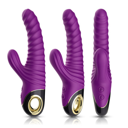 Rabbit Threaded Vibrator – Rotation · Thrusting · Tongue Licking 3-in-1